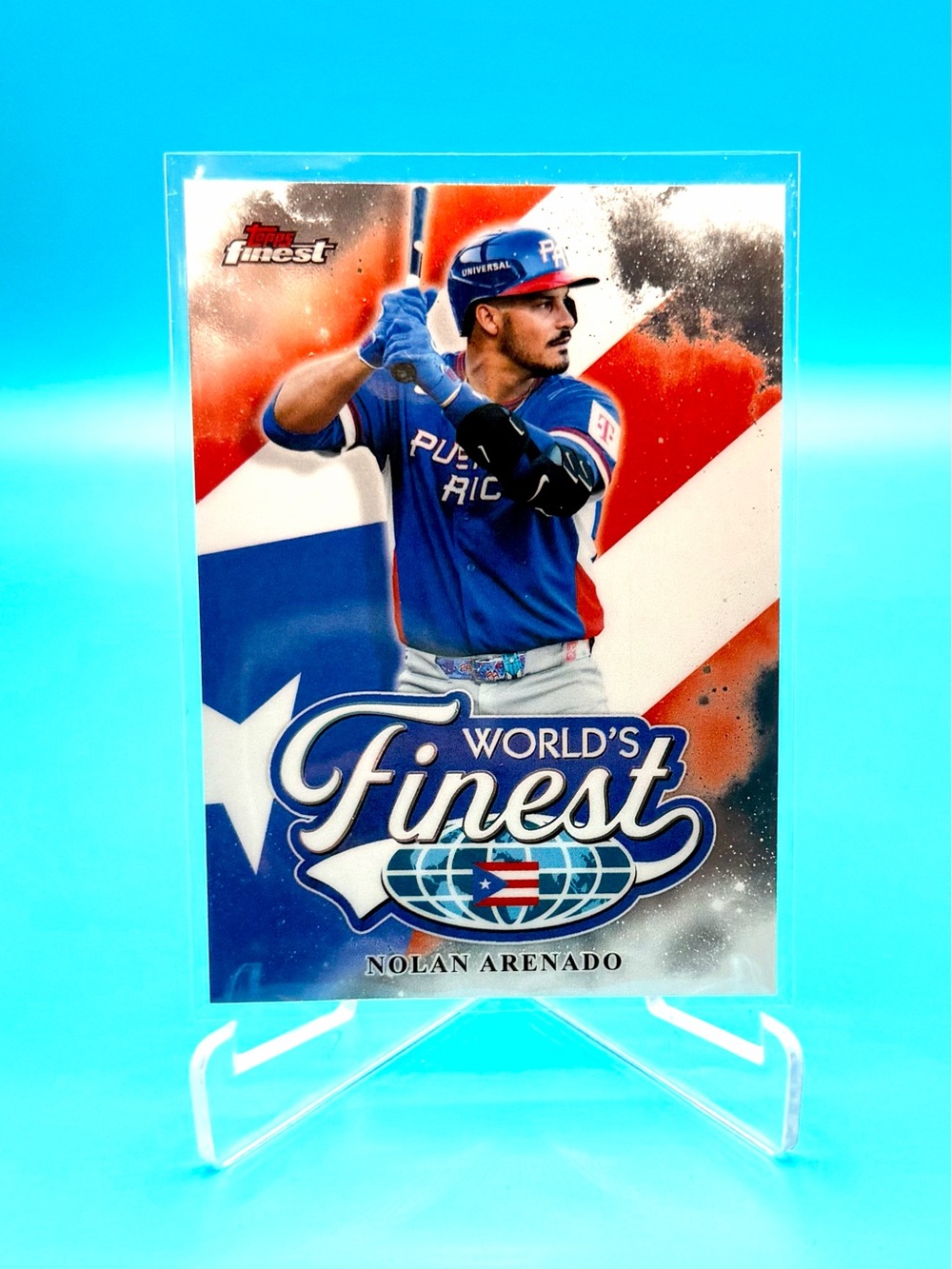 2026 🔥Nolan Arenado🔥Topps Finest Silver World's Finest! 🤩 PUERTO RICO 🇵🇷